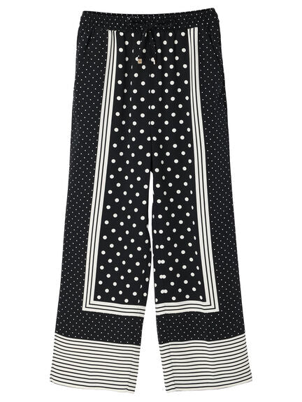 Sayaka Panel Pattern Dot Pants