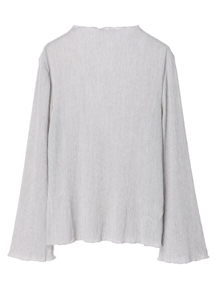 Laury Sheer Pleated Cut Pullover