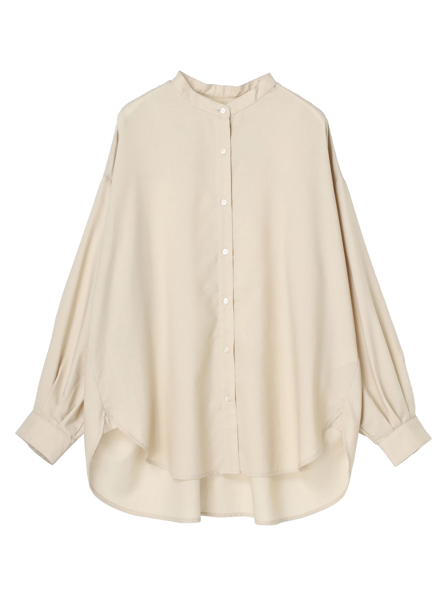 Taya Stand Collar Back Tuck Shirt