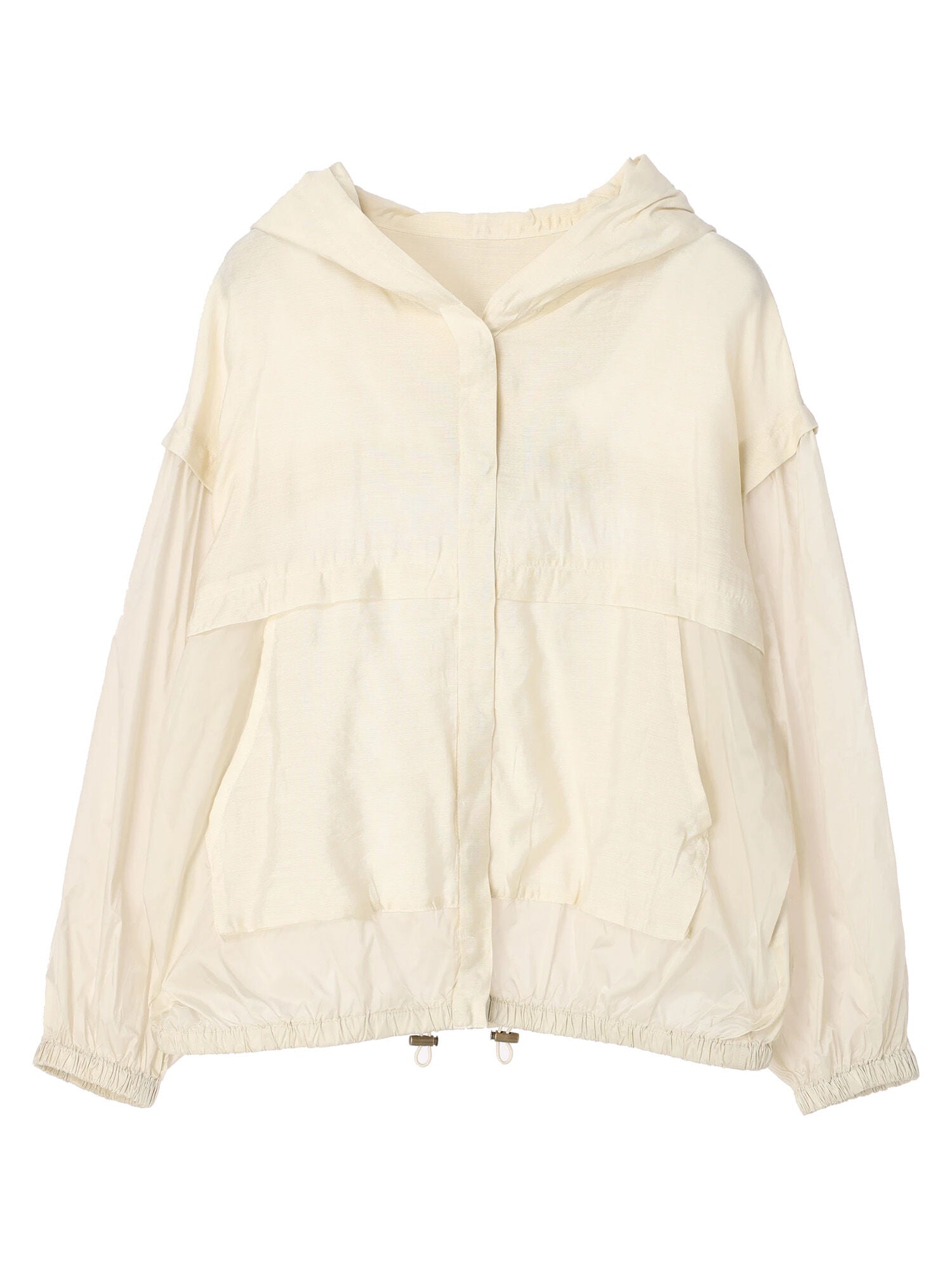 Oriel Switching Hooded Blouson