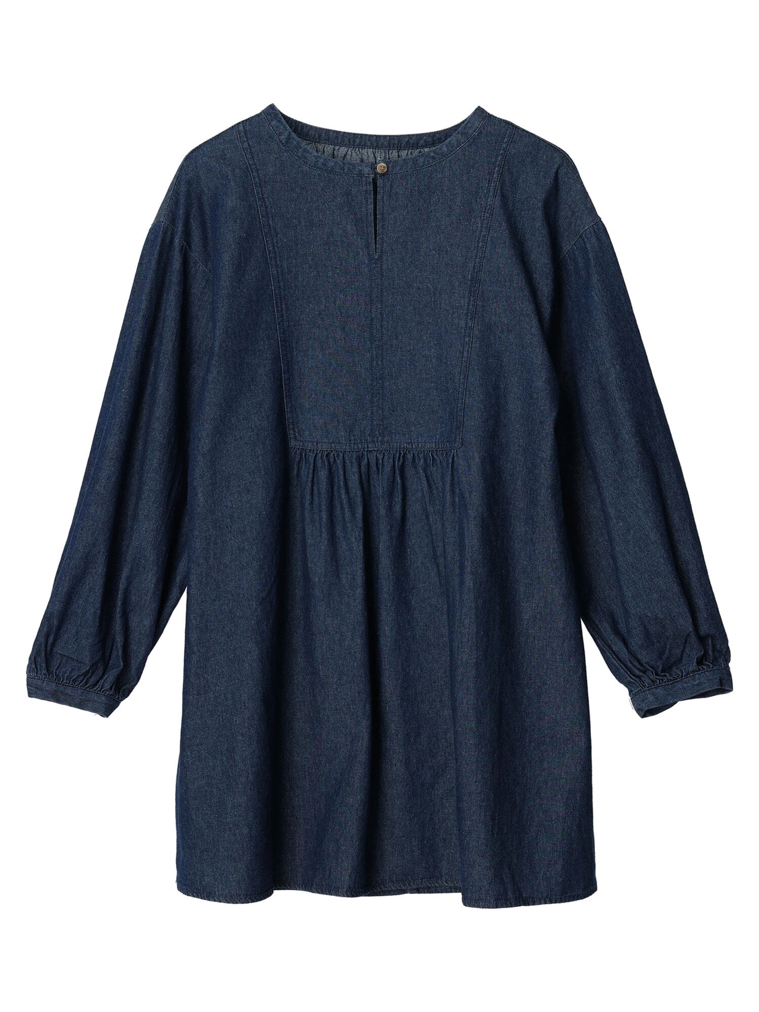 Hena Denim Switching Tunic