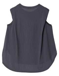 sleevsless tops Iwaki Sleeveless Tuck Cut Pullover