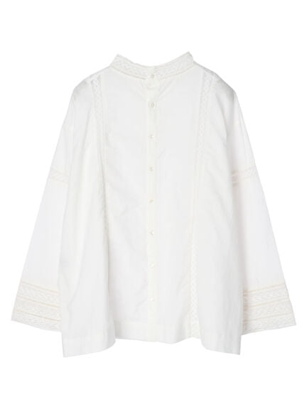 Momiro Sleeve Lace High Neck