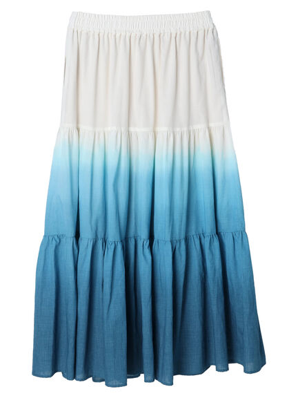 Rok flare Maro Dye Tiered Skirt