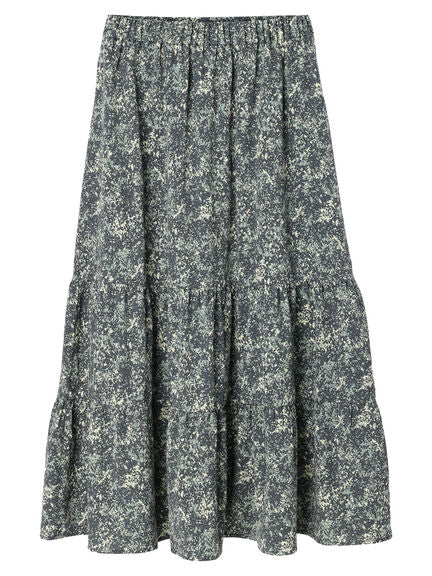 Jalessa Two Tiered Print Skirt