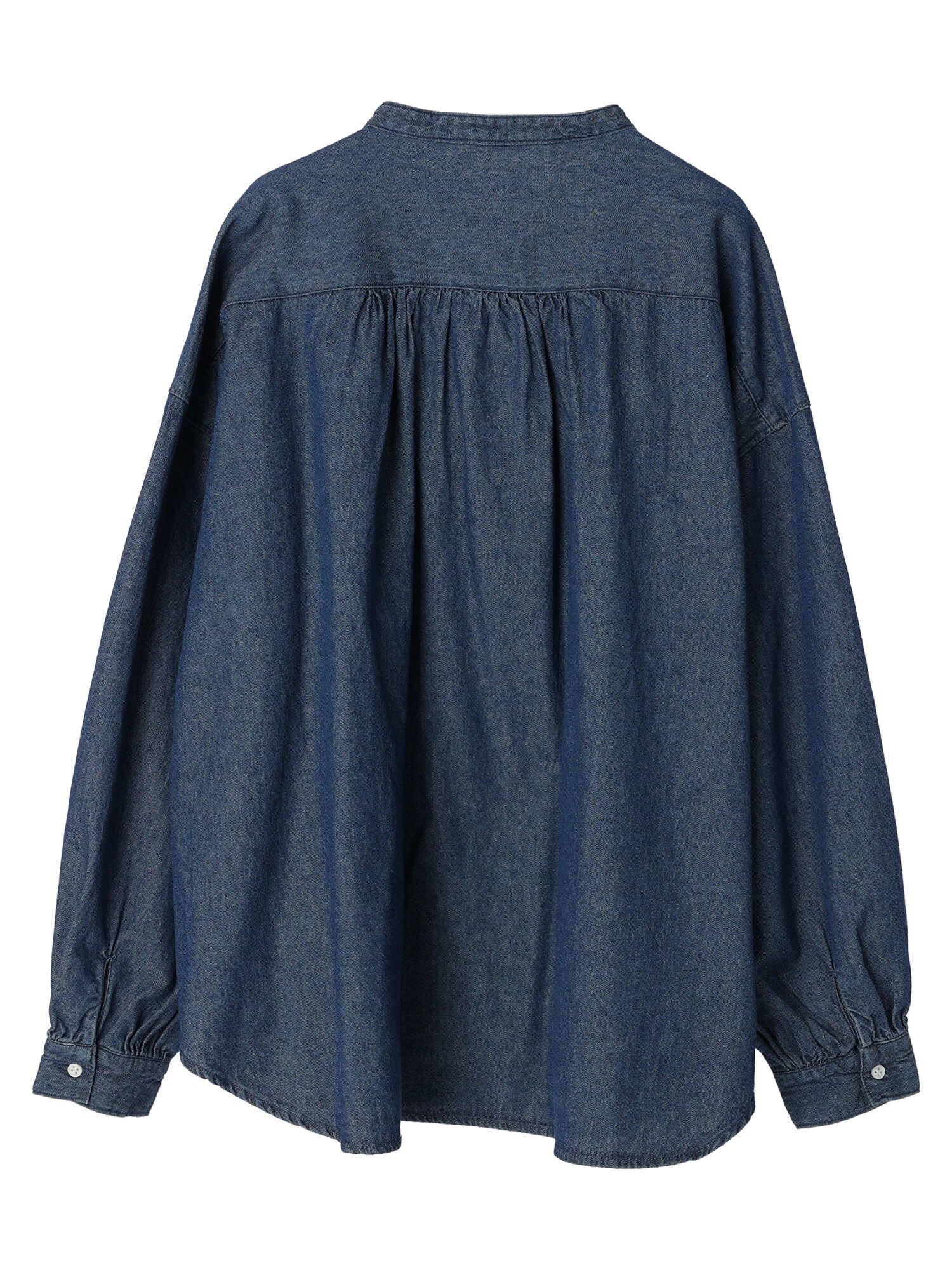 Ofelia Lace Up Denim Blouse