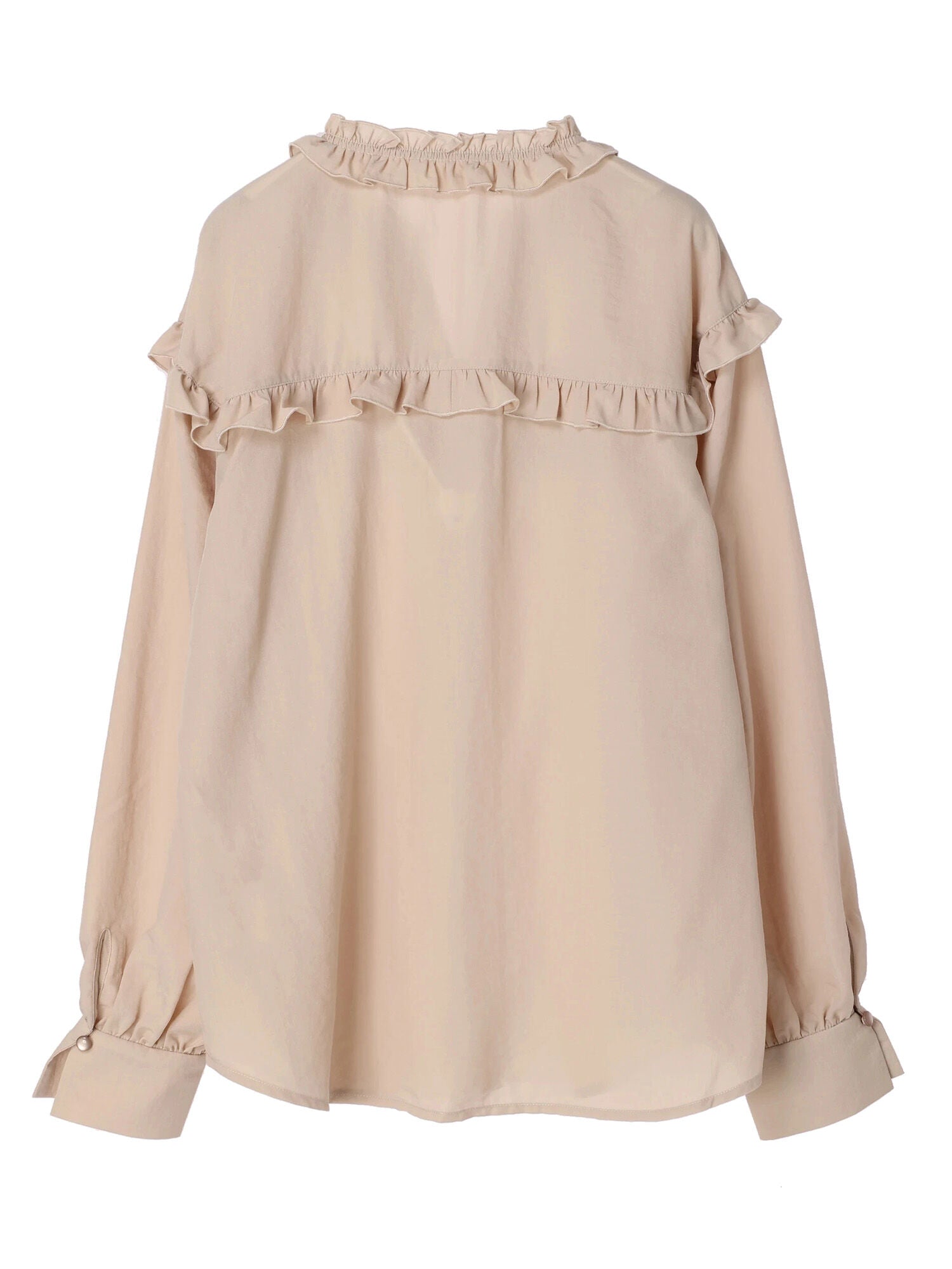 Garbera Open Collar Frilled Blouse