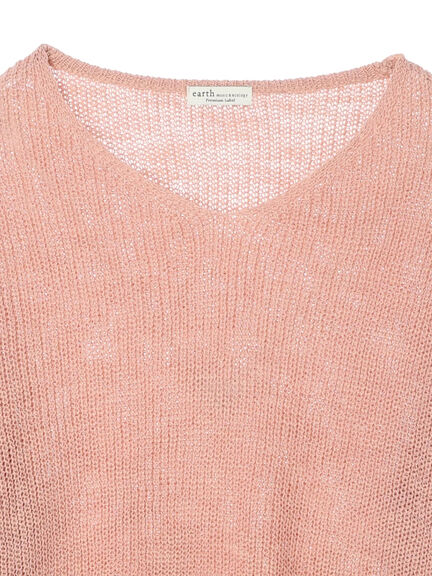 Leanore Slab V-neck Knit Pullover