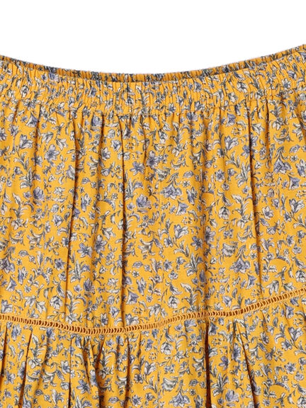 Rok Motif Bunga Kadima Tiered Flower Skirt