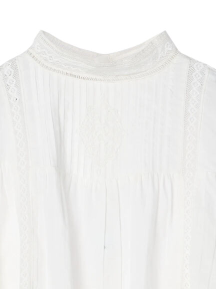 Momiro Sleeve Lace High Neck