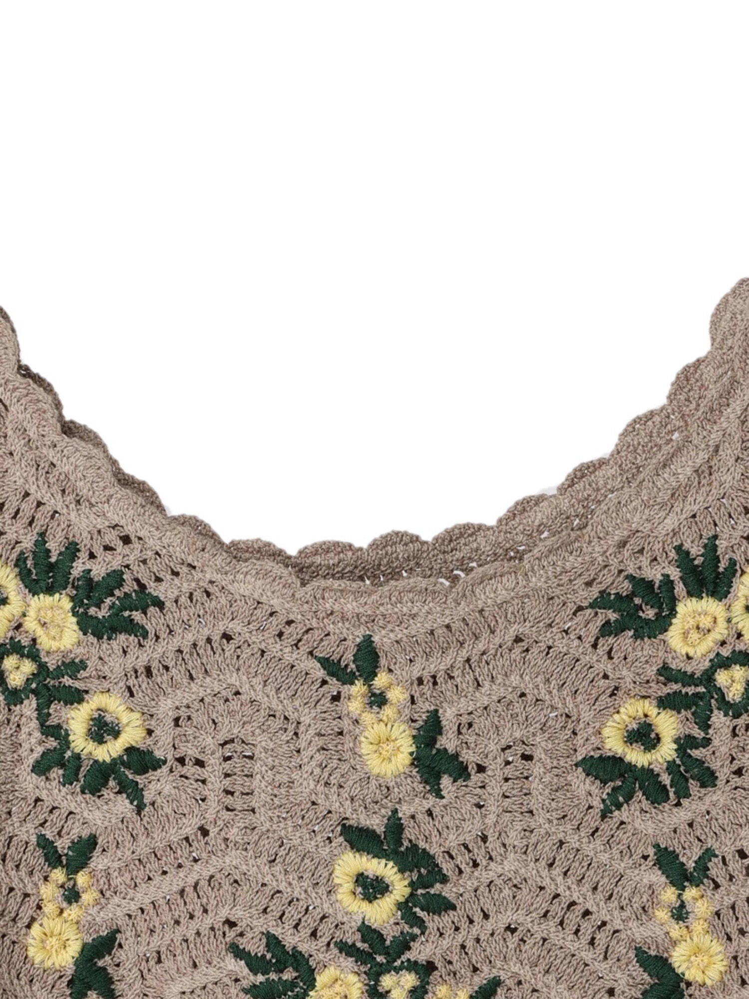 Chenna Flower Embroidery Bustier