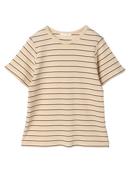 T-shirt garis garis Otaru Border T-Shirt