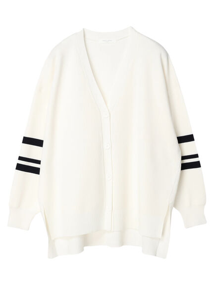 Kazesumi Sleeve Line Knit Cardigan