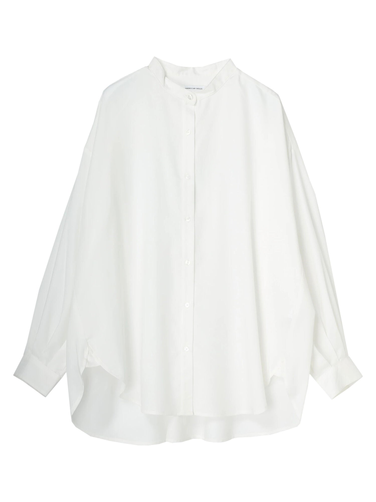 Taya Stand Collar Back Tuck Shirt