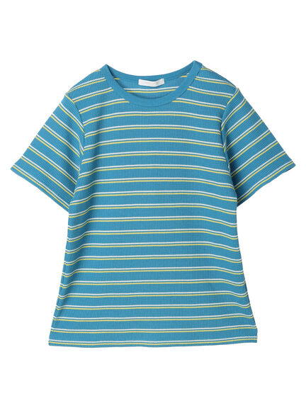 T-shirt garis garis Otaru Border T-Shirt