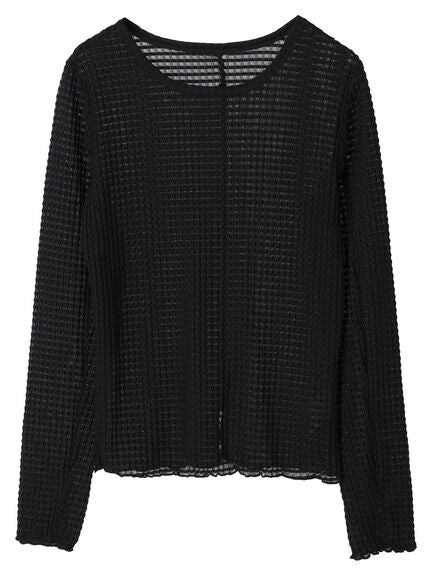 Avege Sheer Crew Neck Pullover