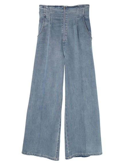 Wide Leg Jeans Wanita Kazanami Jeans