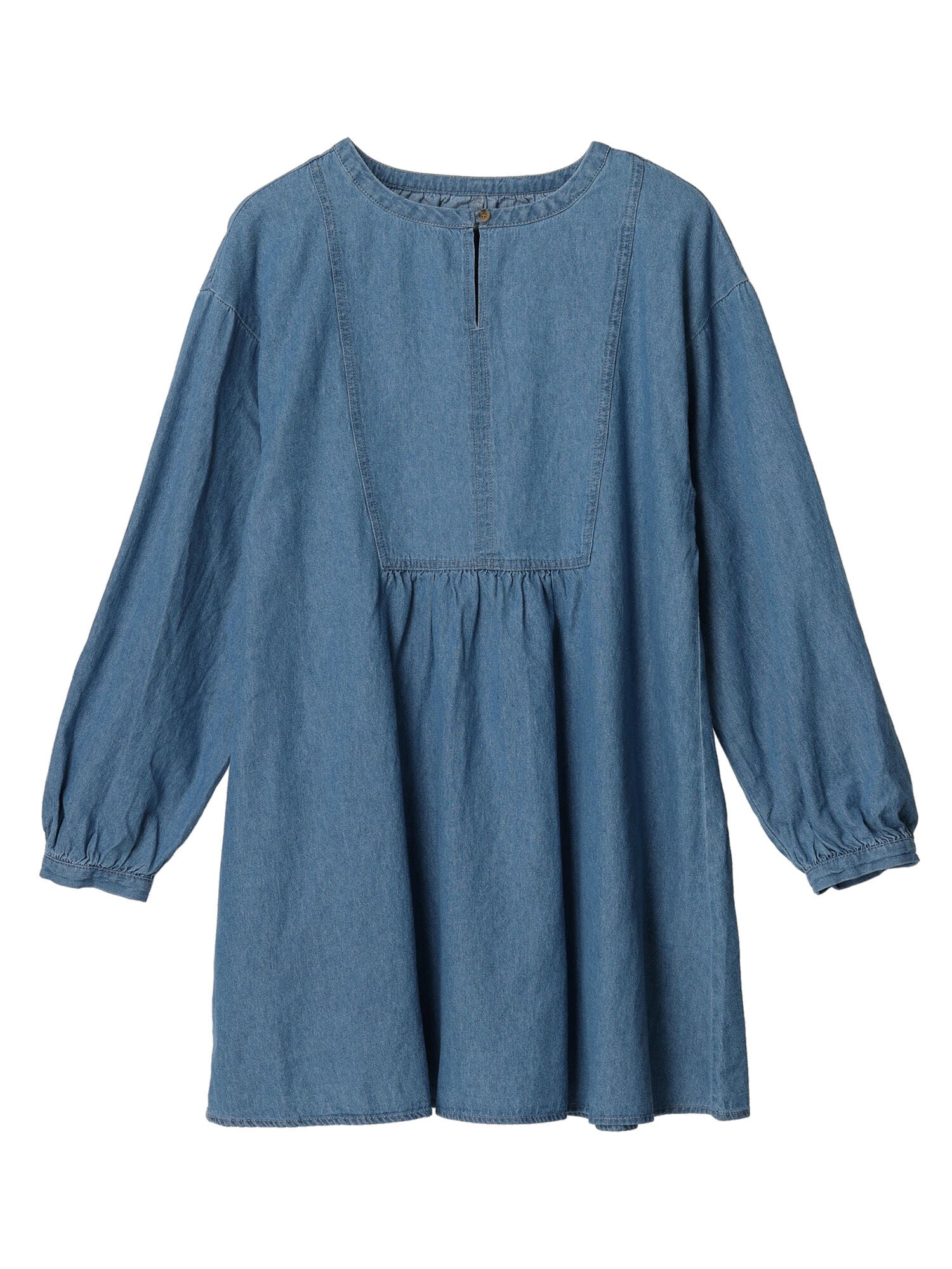 Hena Denim Switching Tunic