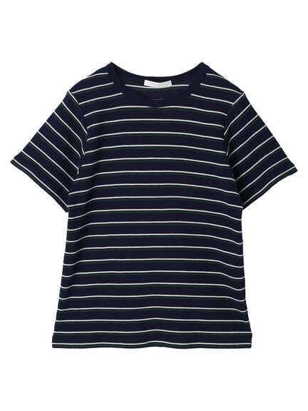 T-shirt garis garis Otaru Border T-Shirt