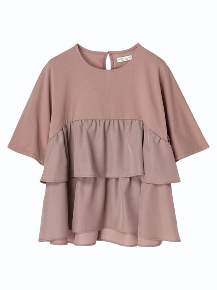 blouse wanita kekinian Kure Back Shank Cut Pullover