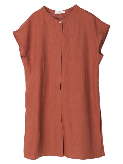 Hiyoku Linen Short Sleeve Tunic