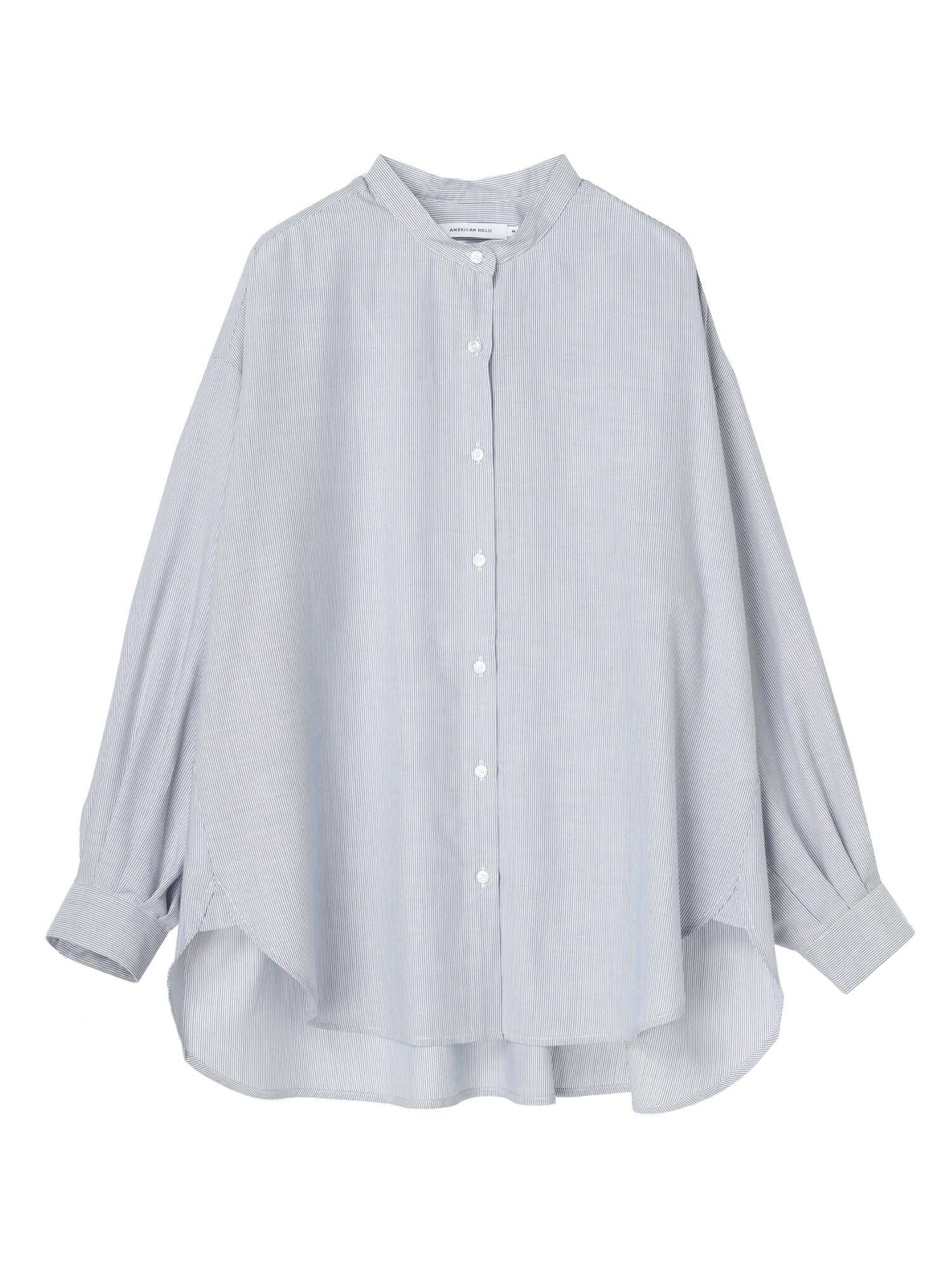 Taya Stand Collar Back Tuck Shirt