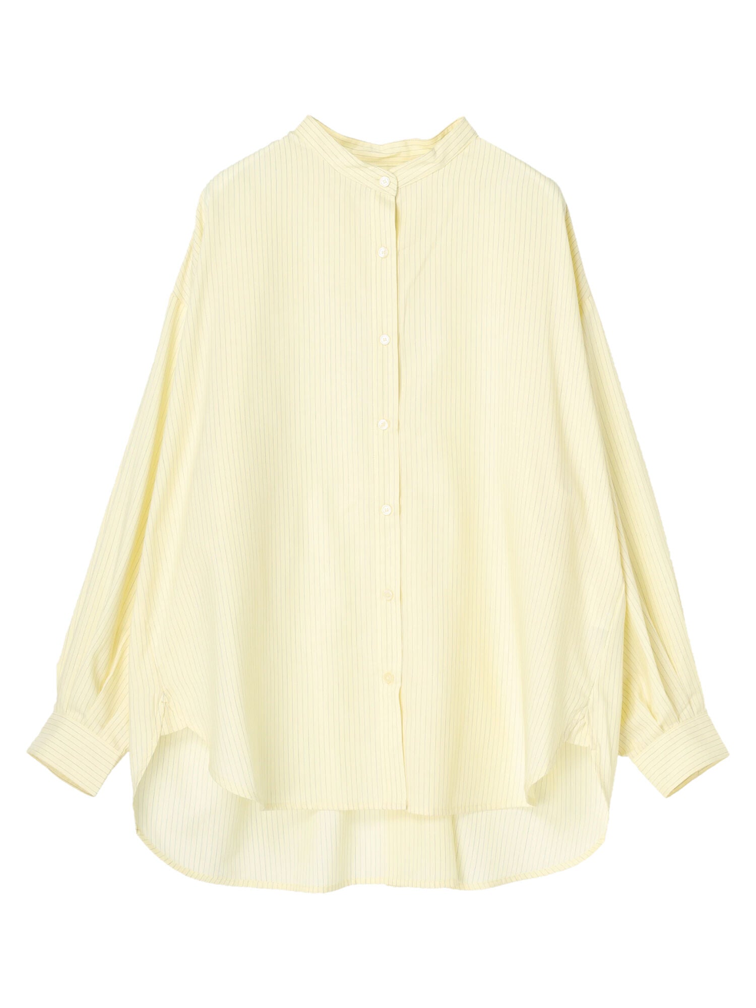 Taya Stand Collar Back Tuck Shirt