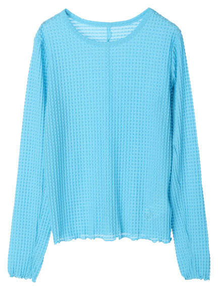 Avege Sheer Crew Neck Pullover