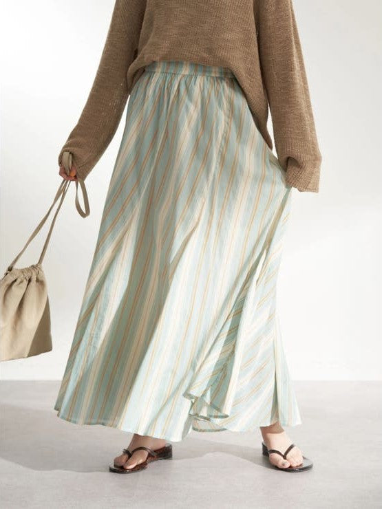 Lotus Stripe Skirt