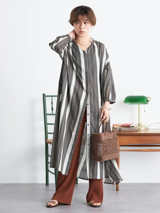 Remge Stripe Shirt Dress