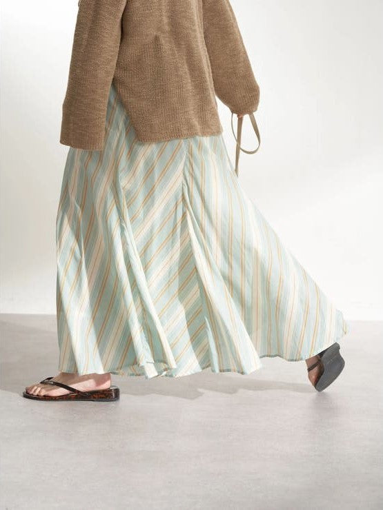 Lotus Stripe Skirt