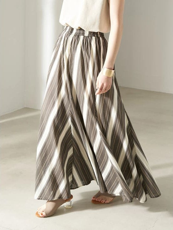 Lotus Stripe Skirt