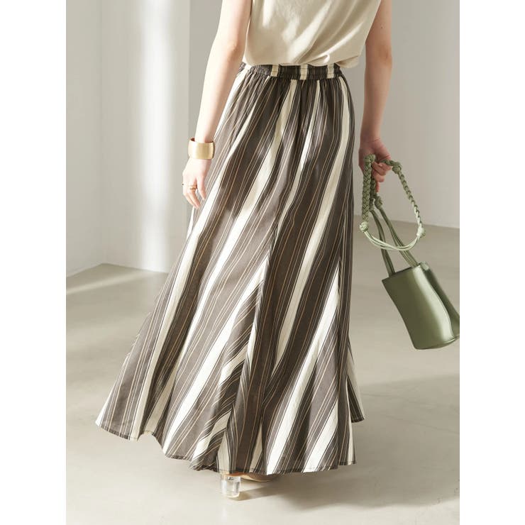 Lotus Stripe Skirt