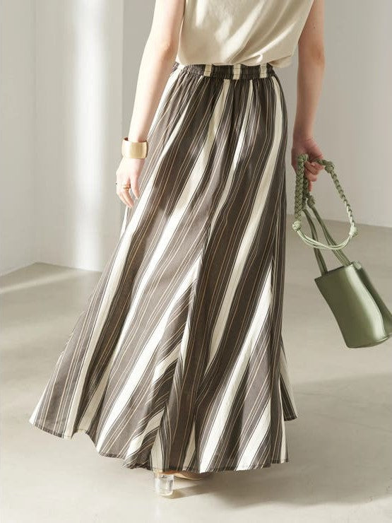 Lotus Stripe Skirt