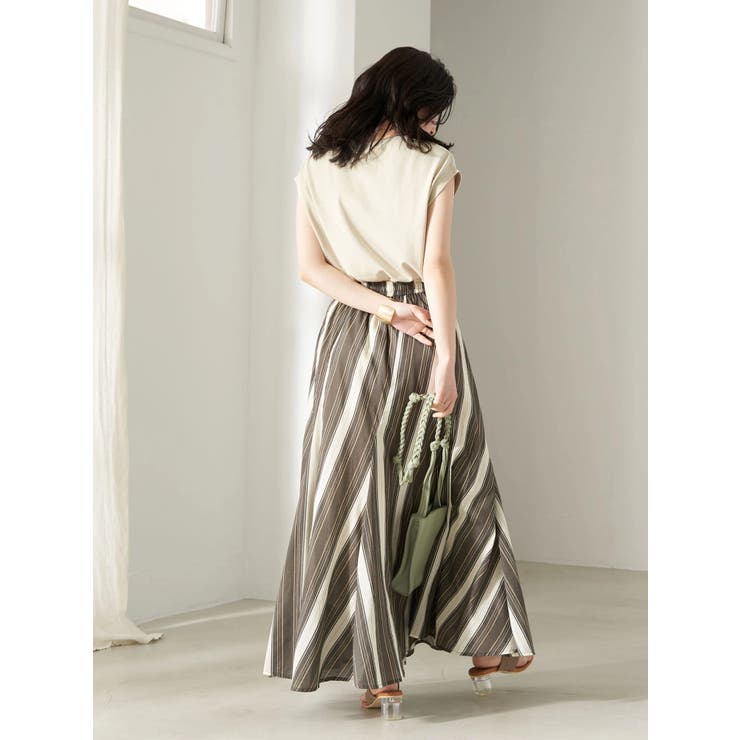 Lotus Stripe Skirt