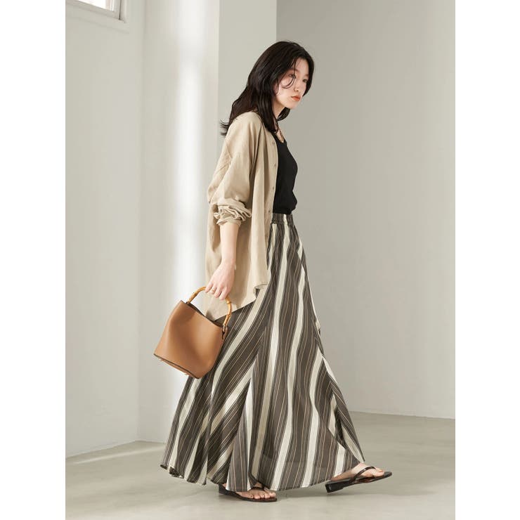 Lotus Stripe Skirt