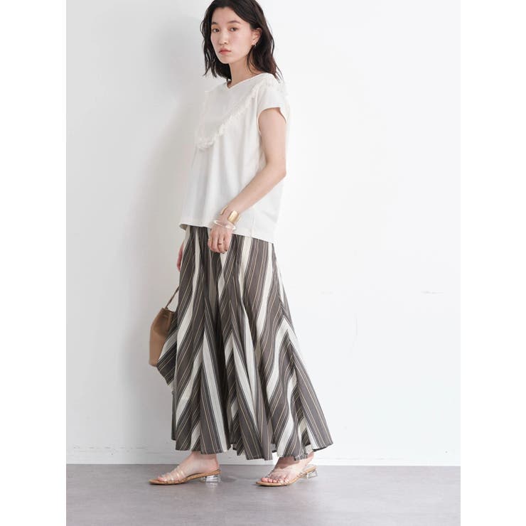 Lotus Stripe Skirt