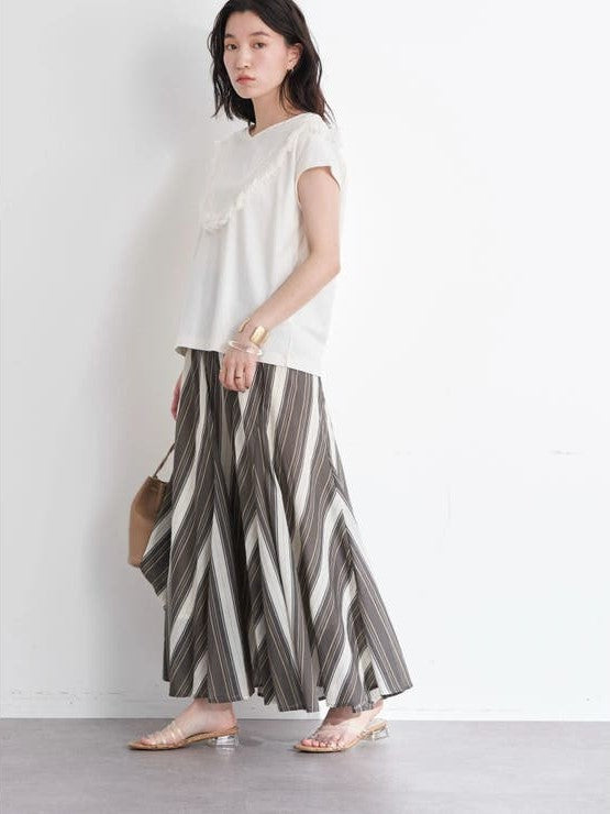 Lotus Stripe Skirt