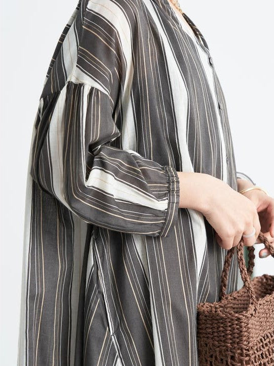 Remge Stripe Shirt Dress