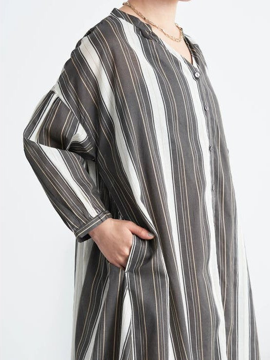 Remge Stripe Shirt Dress