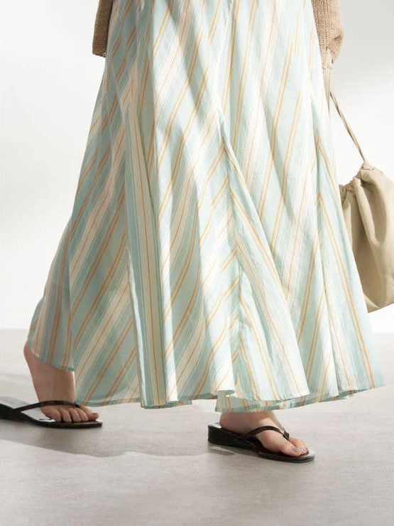 Lotus Stripe Skirt