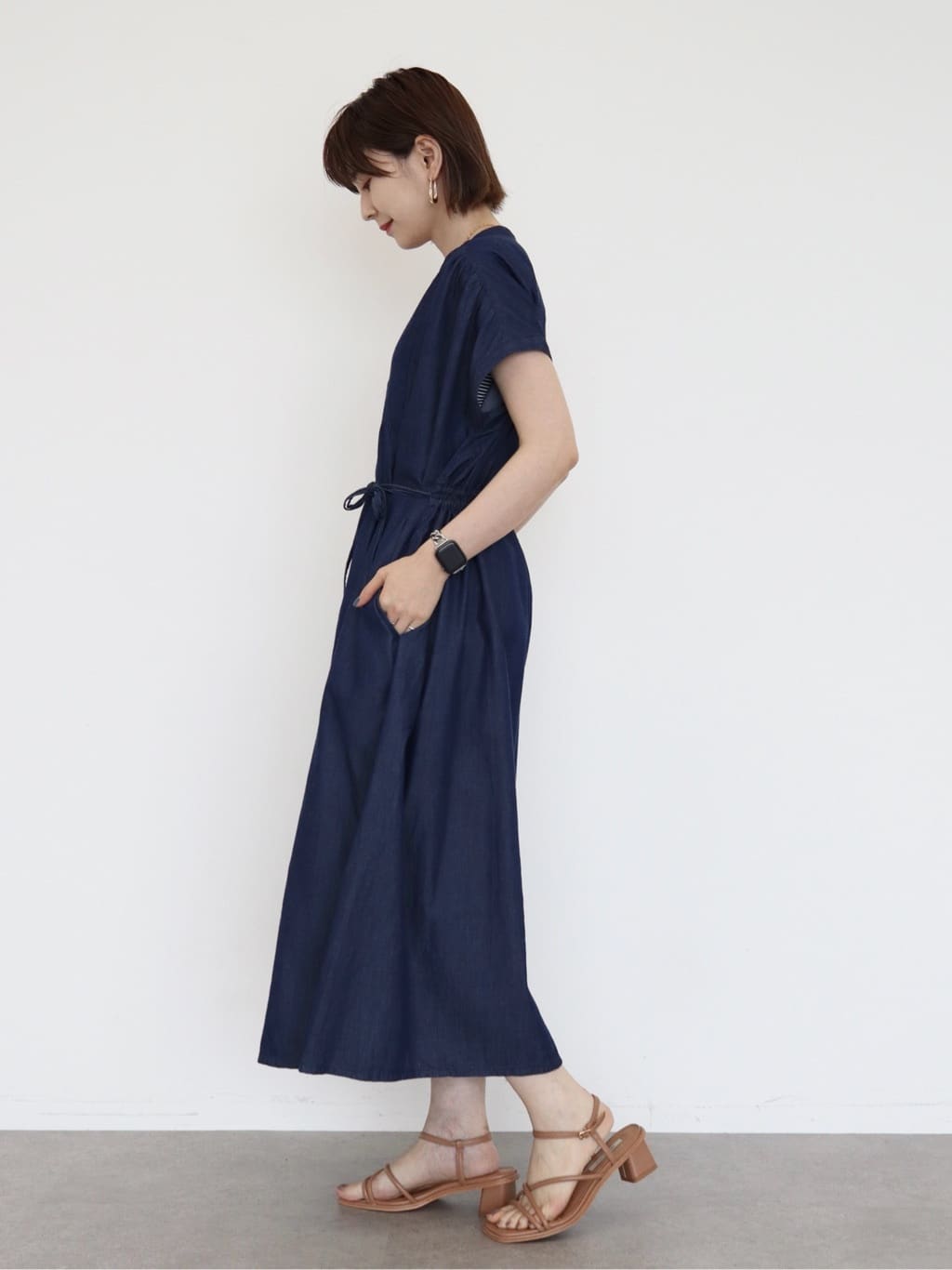 Shirt Dress Takigawa 4way Denim Dress