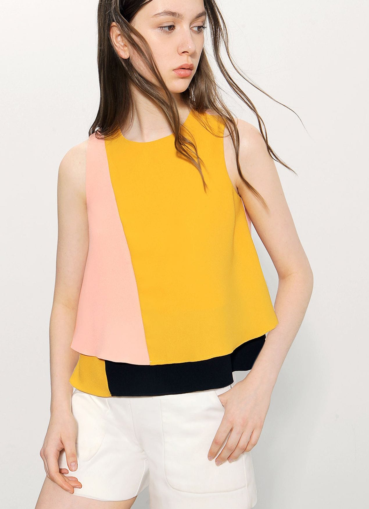 Layered Color Block Top