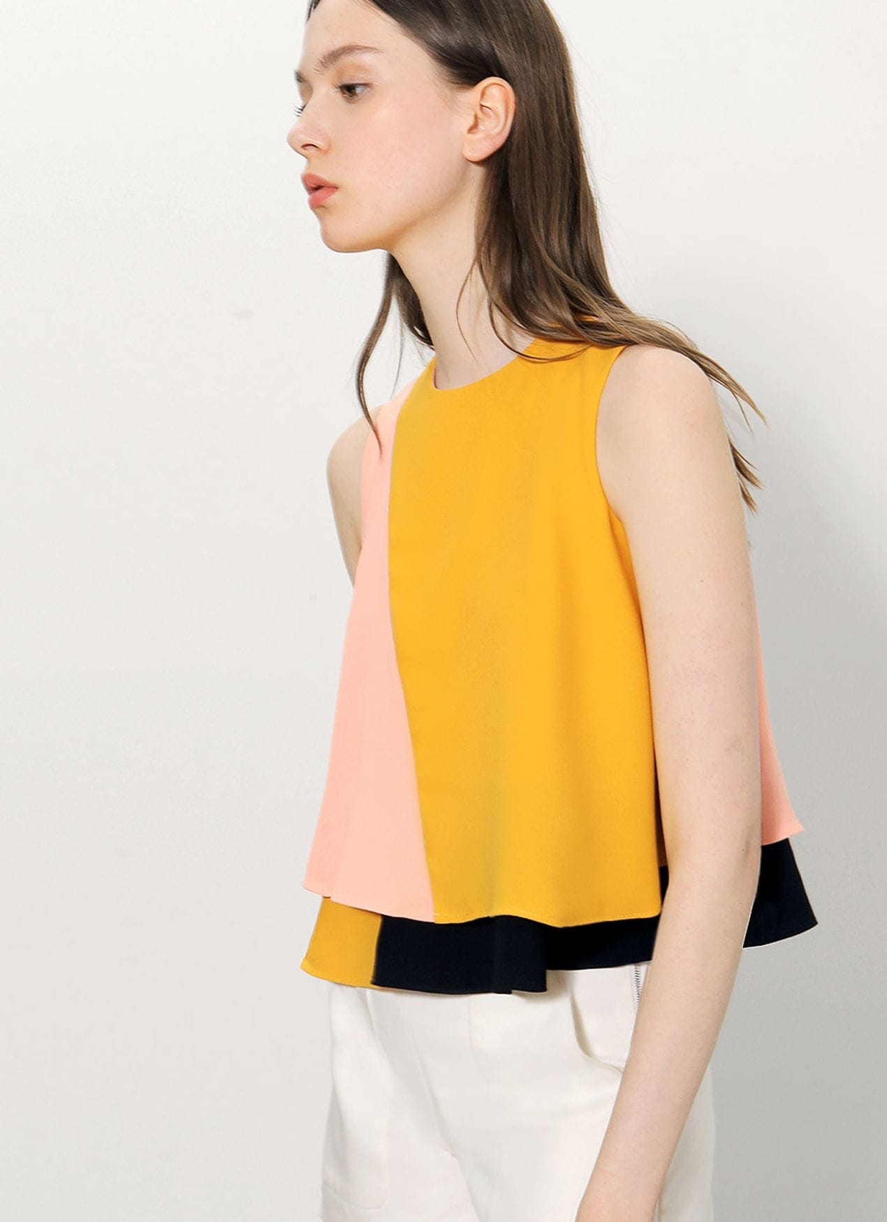 Layered Color Block Top