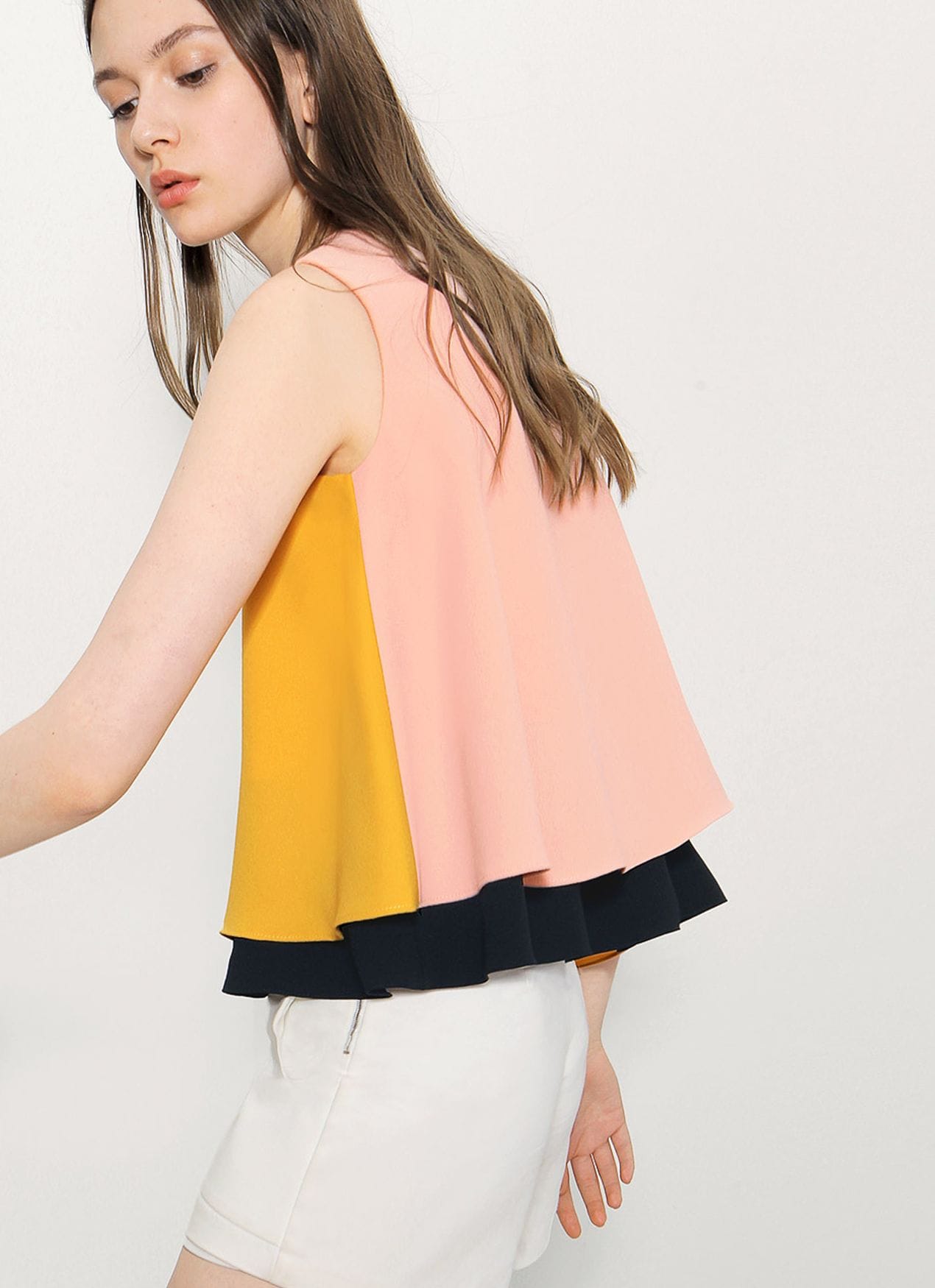 Layered Color Block Top