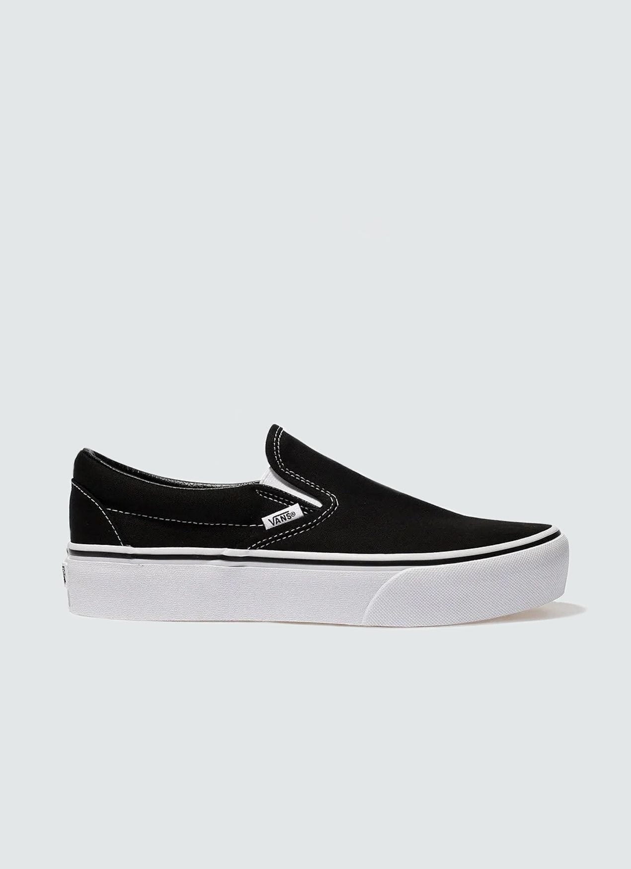 Classic Slip On Platform - Black