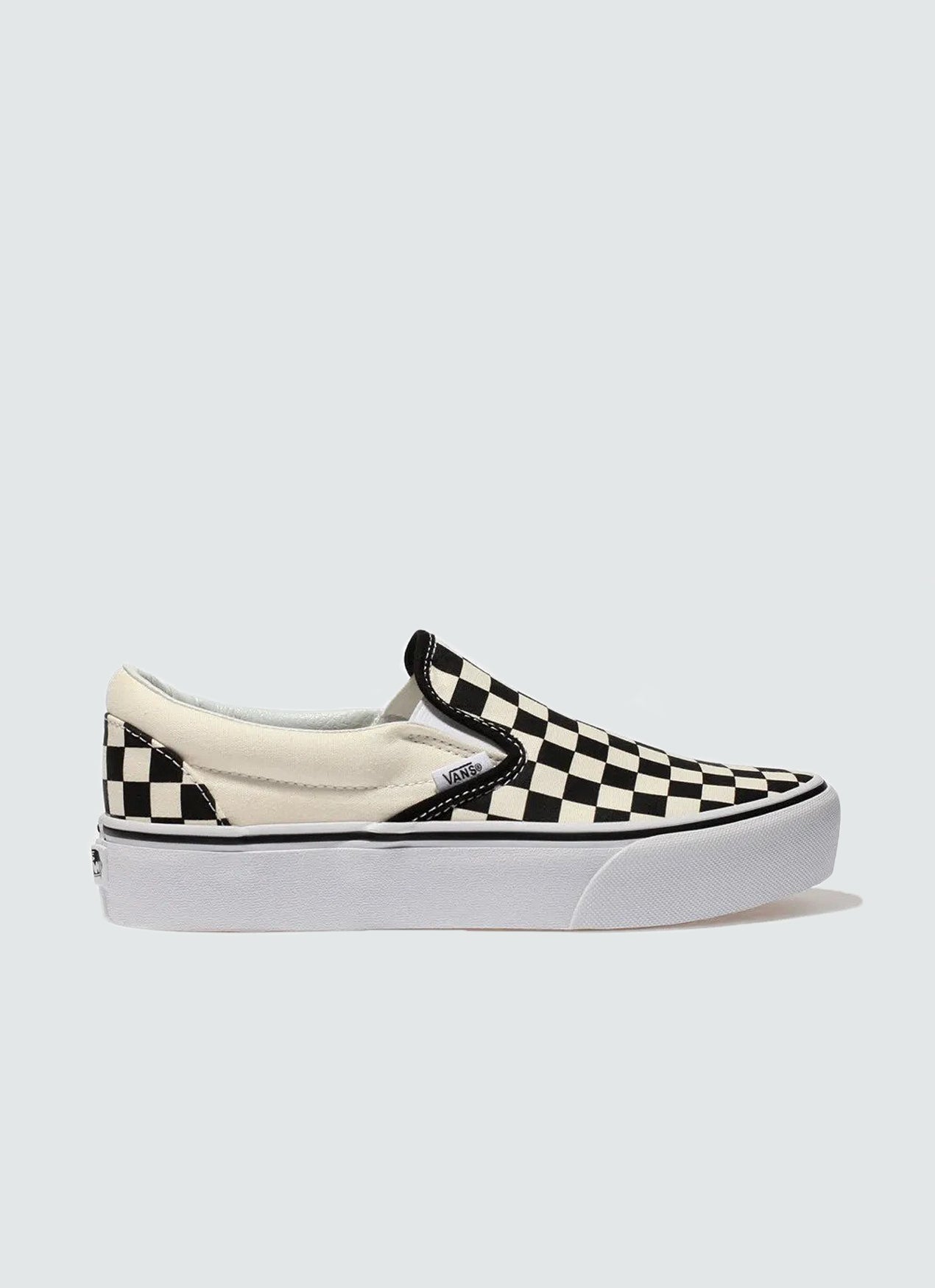 Classic Slip On Platform - Checkerboard