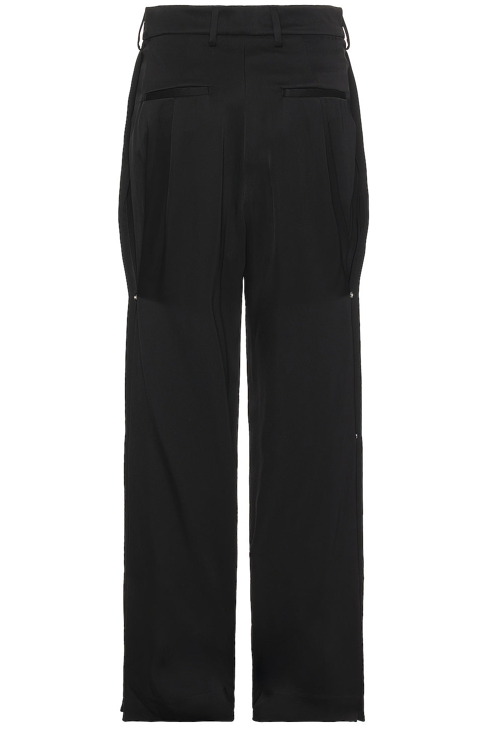 Side Pleat Snap Pants