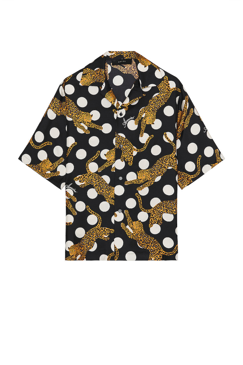 Leopard Polka Dots Bowling Shirt