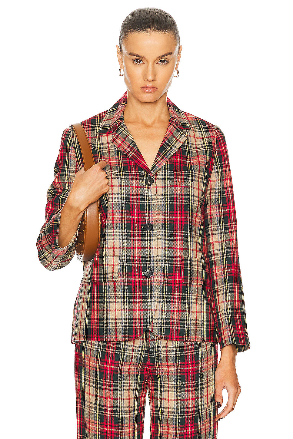 Truto Plaid Suit Jacket